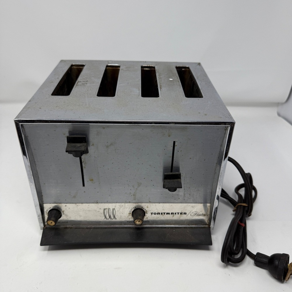 Vintage Toastmaster Hostess Automatic Toaster Chrome Retro‎  parts only